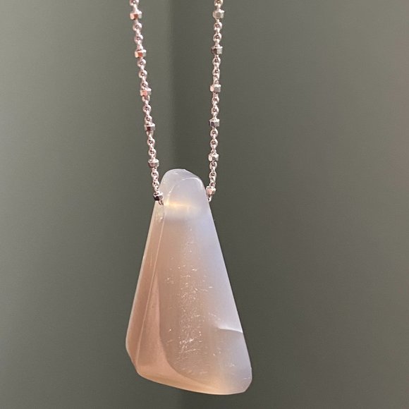 Pratt Daddy Druzy Agate Pendant with Sterling Silver station chain - Rare - Picture 8 of 9